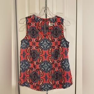 Verse pink paisley print tank top